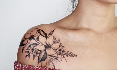 Nos idées de tatouages éphémère inspiré des fleurs en cette année 2020
