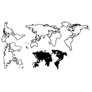 Tatouage éphémère temporaire world map carte du monde voyage