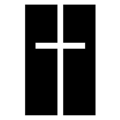 Tatouage éphémère temporaire chrétien croix géométrique