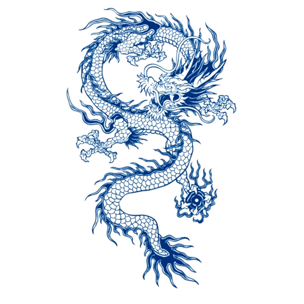 Tatouage semi permanent Dragon Oriental