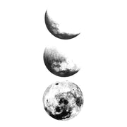 Tatouage éphémère temporaire minimaliste phase lune moon 