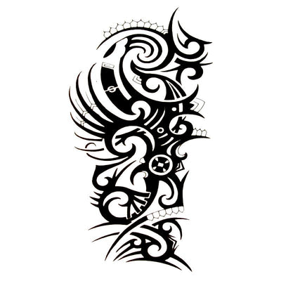 Tatouage éphémère temporaire ornement tribal motifs