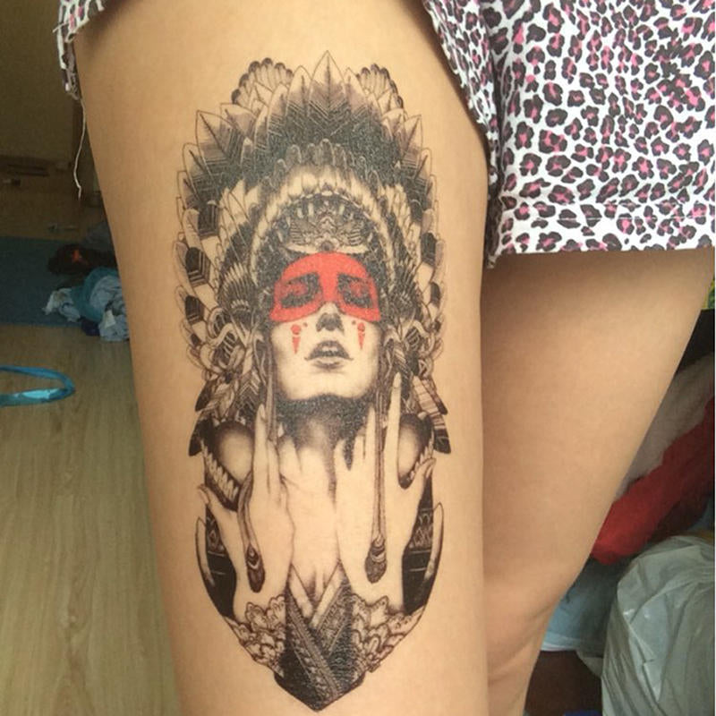 Tatouage éphémère temporaire girls femme indienne